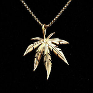 Jewelry - POT LEAF NECKLACE - party 420 gold jewelry chain Jewelry - POT LEAF NECKLACE - party 420 gold jewelry chain